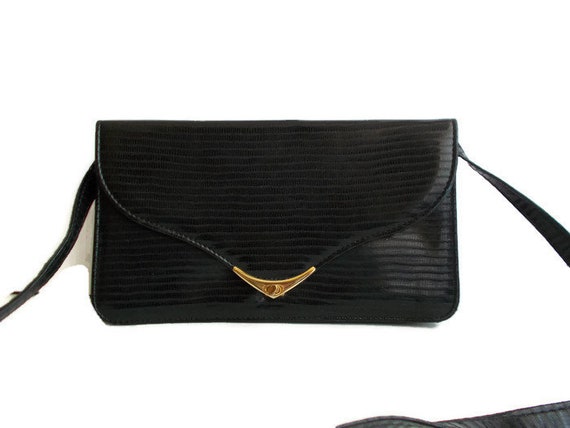 black crossbody evening bag