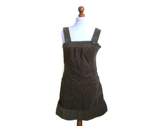 Vintage corduroy pinafore Pinafore dress Corduroy