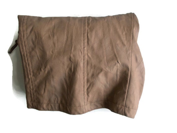 Vintage Leather Jacket, faux leather jacket, brow… - image 9
