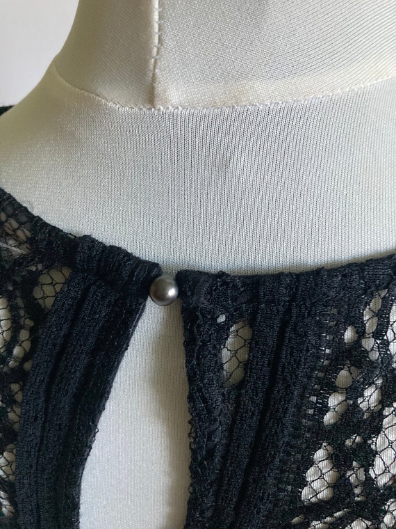 Vintage Lace Blouse, Vintage Lace Top, Black lace… - image 7