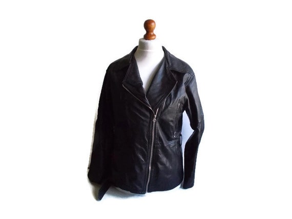 Vintage Leather Jacket, Retro leather jacket, Gen… - image 2