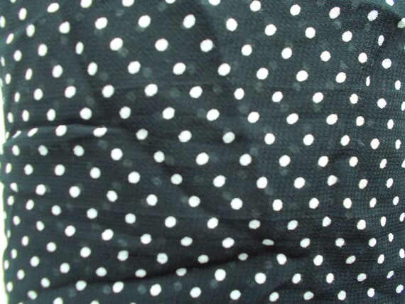Vintage Polka dot blouse, Black polka dot blouse,… - image 8
