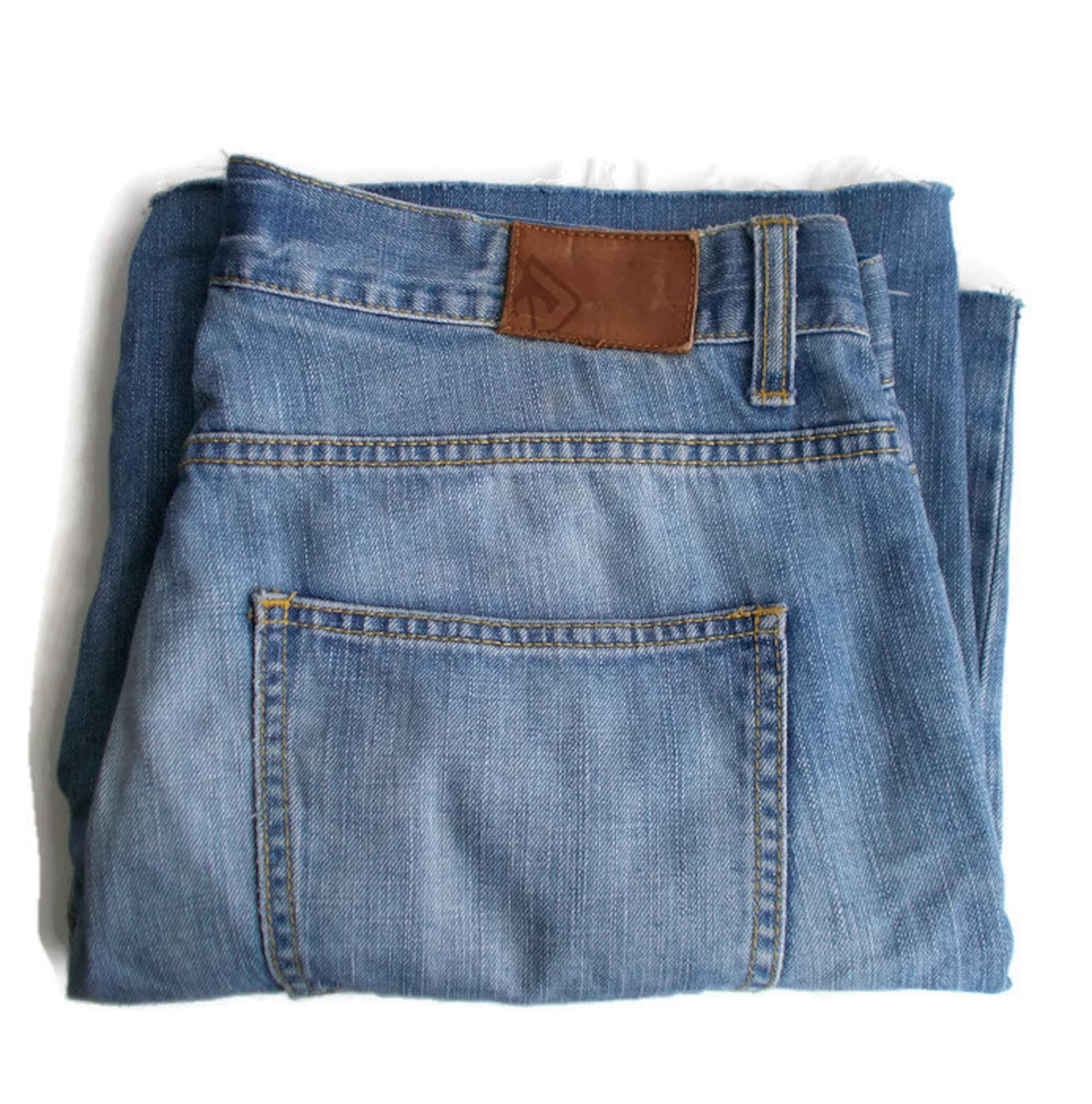 Vintage Mens Denim Shorts, Mens Jean Shorts, Distressed Denim Shorts