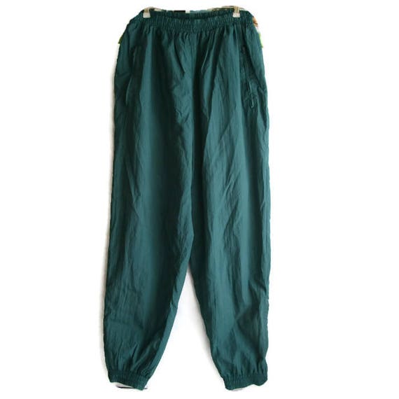 green track pants womens