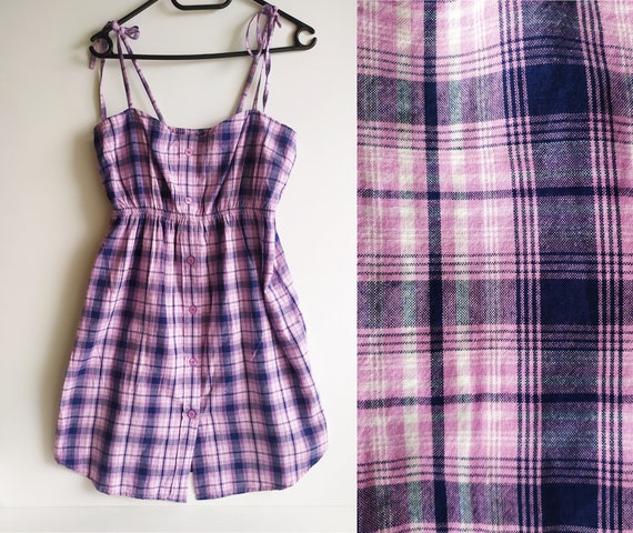 short checkered dress