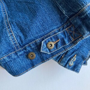 Vintage Denim Jacket, Womens denim jacket, Jean jacket, Blue denim jacket, Classic denim jacket, Cotton denim jacket, Basic denim jacket, S image 10
