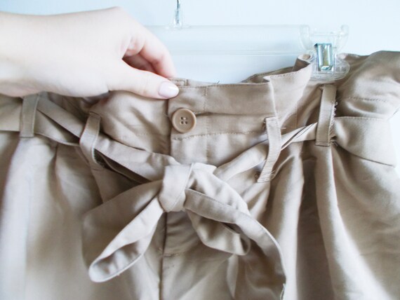 Vintage Paperbag Shorts, Paperbag waist shorts, B… - image 4