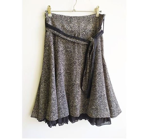 Download Vintage Animal Print Skirt Animal Print Skirt Layered Skirt Etsy