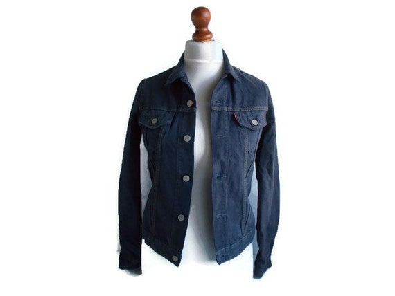 vintage black levis denim jacket