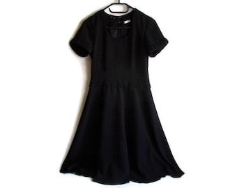 Vintage Schwarzes Kleid, Kleines Schwarzes, Klassisches Schwarzes Kleid, Edles Kleid, Event Kleid, Abendkleidung, Party Kleid, Vintage Kleid, Größe S
