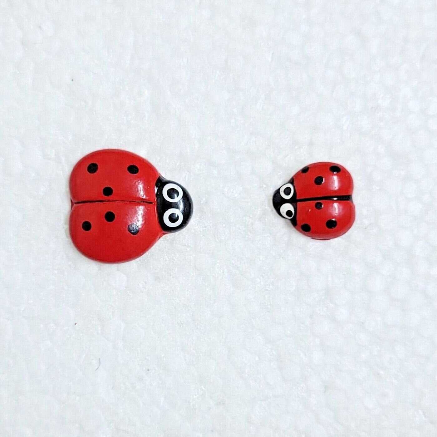 Sewing Button Insect JHB International Ladybird Button 9mm 14mm Metal Shank Novelty Insect ...