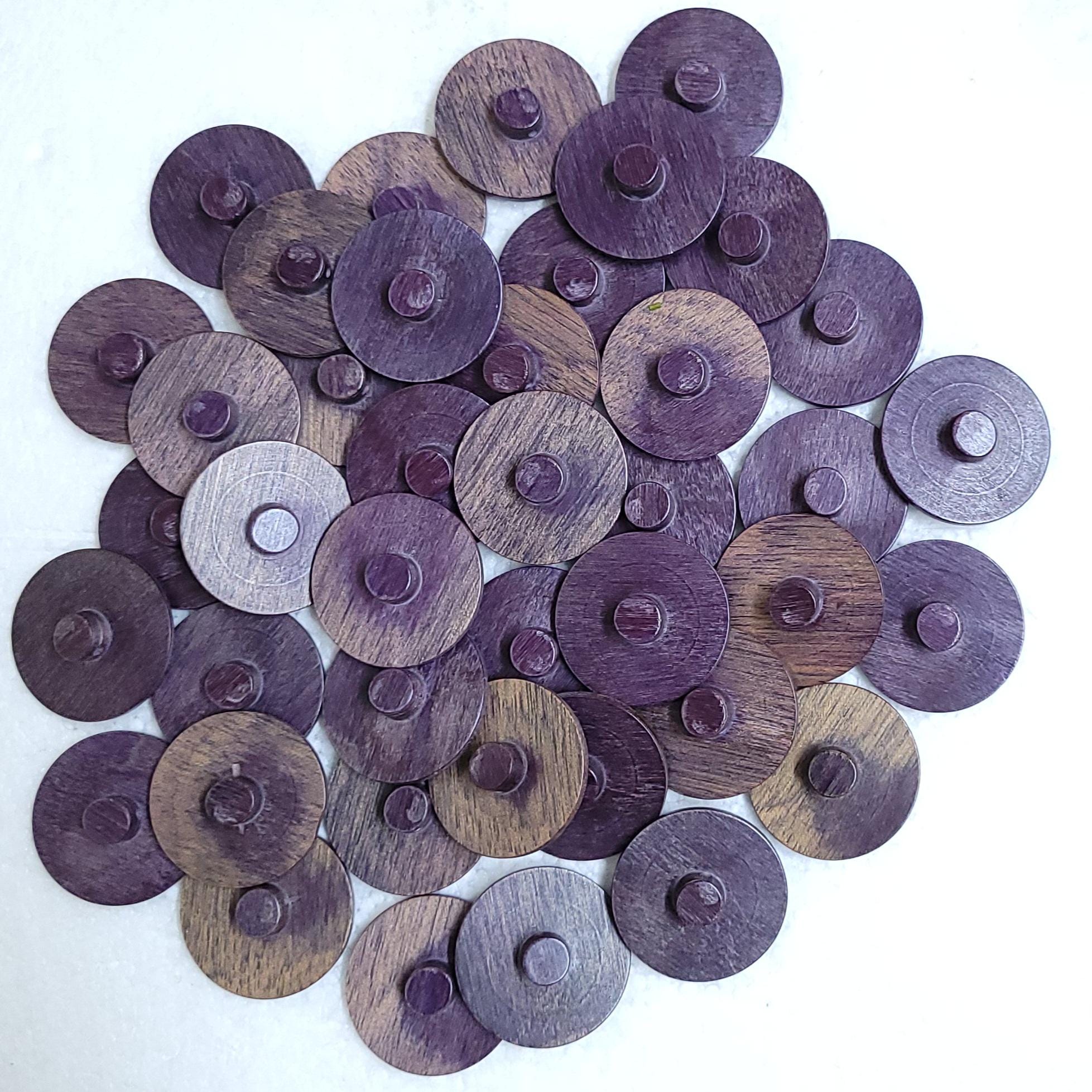 houten knopen 5 stuks Handmade with love 20mm - www