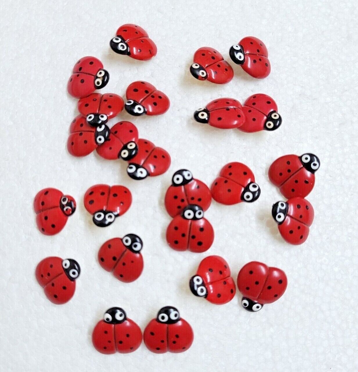 Sewing Button Insect JHB International Ladybird Button 9mm 14mm Metal Shank Novelty Insect ...