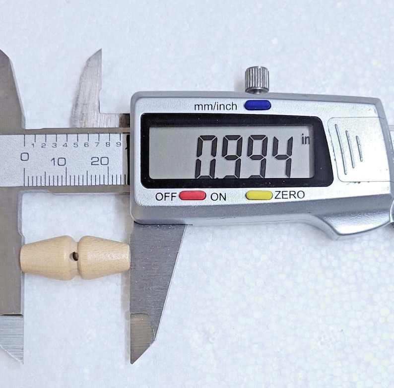 Wooden Toggle Buttons 1 Hole 20mm 25mm 30mm Natural Maple Wood Pack of