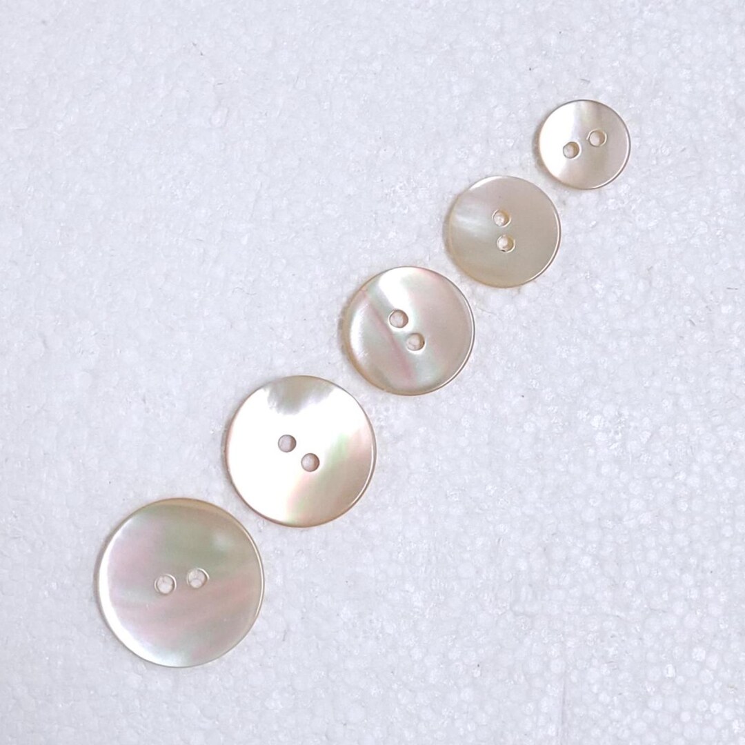 Pear Buttons Natural Mother of Pearl Buttons 12mm 15mm 18mm 20mm 23mm Unbleached 2 ...