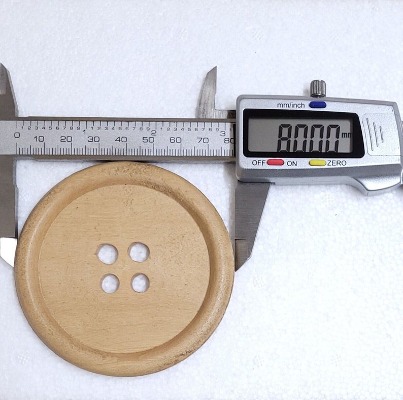 Button Ridges Natural Wood Buttons 4 Hole Rim Edge 38mm 50mm 80mm 124mm Big Eco ...