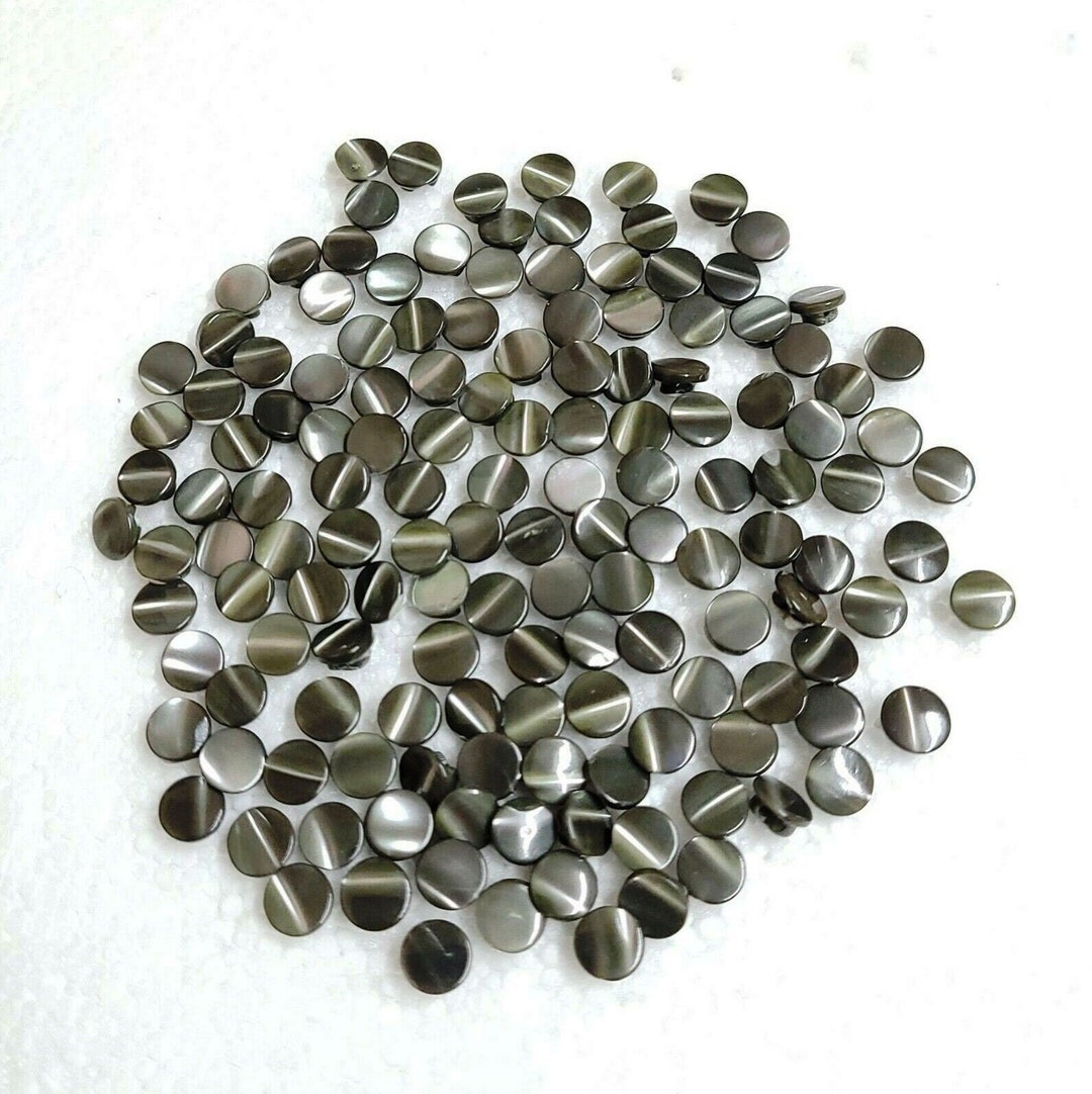 Grey Shell Buttons JHB Grey Shell Buttons 6mm Self Shank Doll Baby Fashion Mini Mother of ...