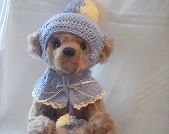 Light Brown Shulte Mohair Teddy Bear - Named 'Pom Pom'