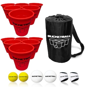 BucketBall - Giant Beer Pong Edition Combo Pack - Ultimate Beach, Poolside, Backyard, Camping, Tailgate, Outdoor Game