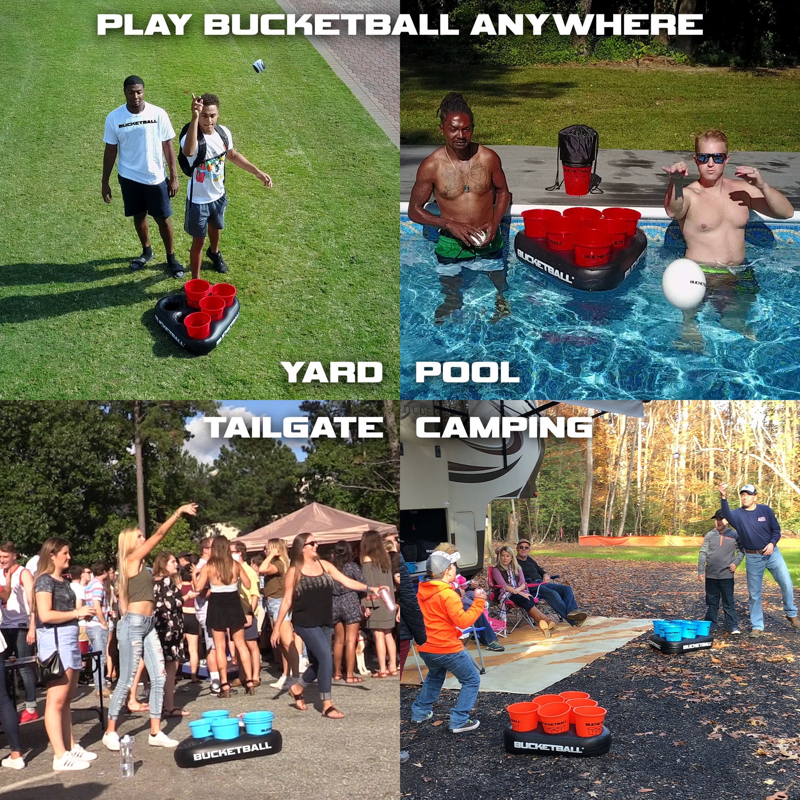 Bucketball Beach Edition Party Pack the Ultimate Beach, Poolside