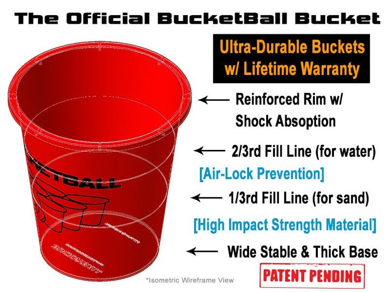 Bucketball Giant Beer Pong Edition Party Pack the Ultimate Etsy