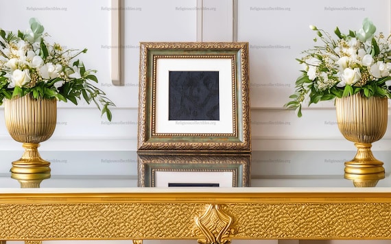 Certificated Original  Mini Frame Kaaba Cover -Ramadan Decoration