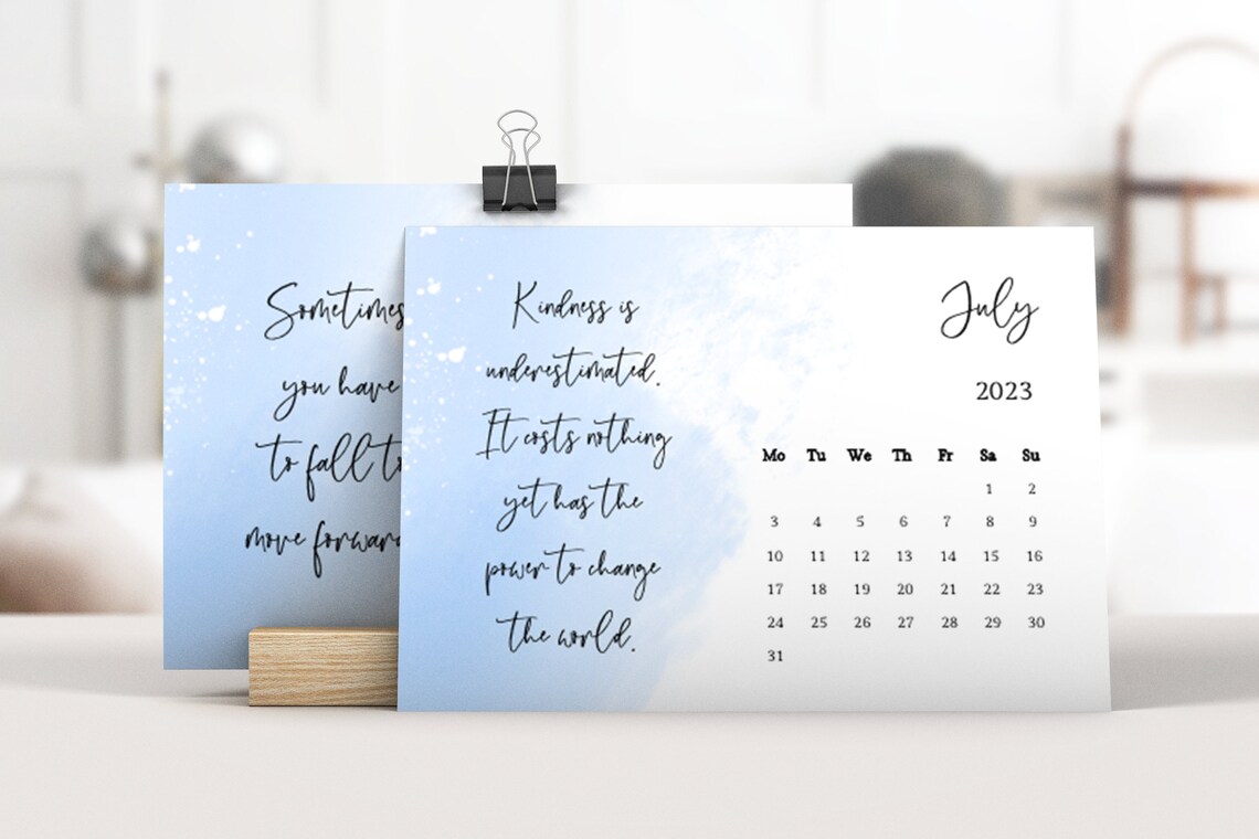 2023 Motivational Desk Calendar Quotes to Inspire Etsy