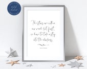 Stars Quote Print, Motivational Quote Poster, Celestial Quote Wall Art, Daily Reminder, Small Business Owner Gift, Thoughtful Gift