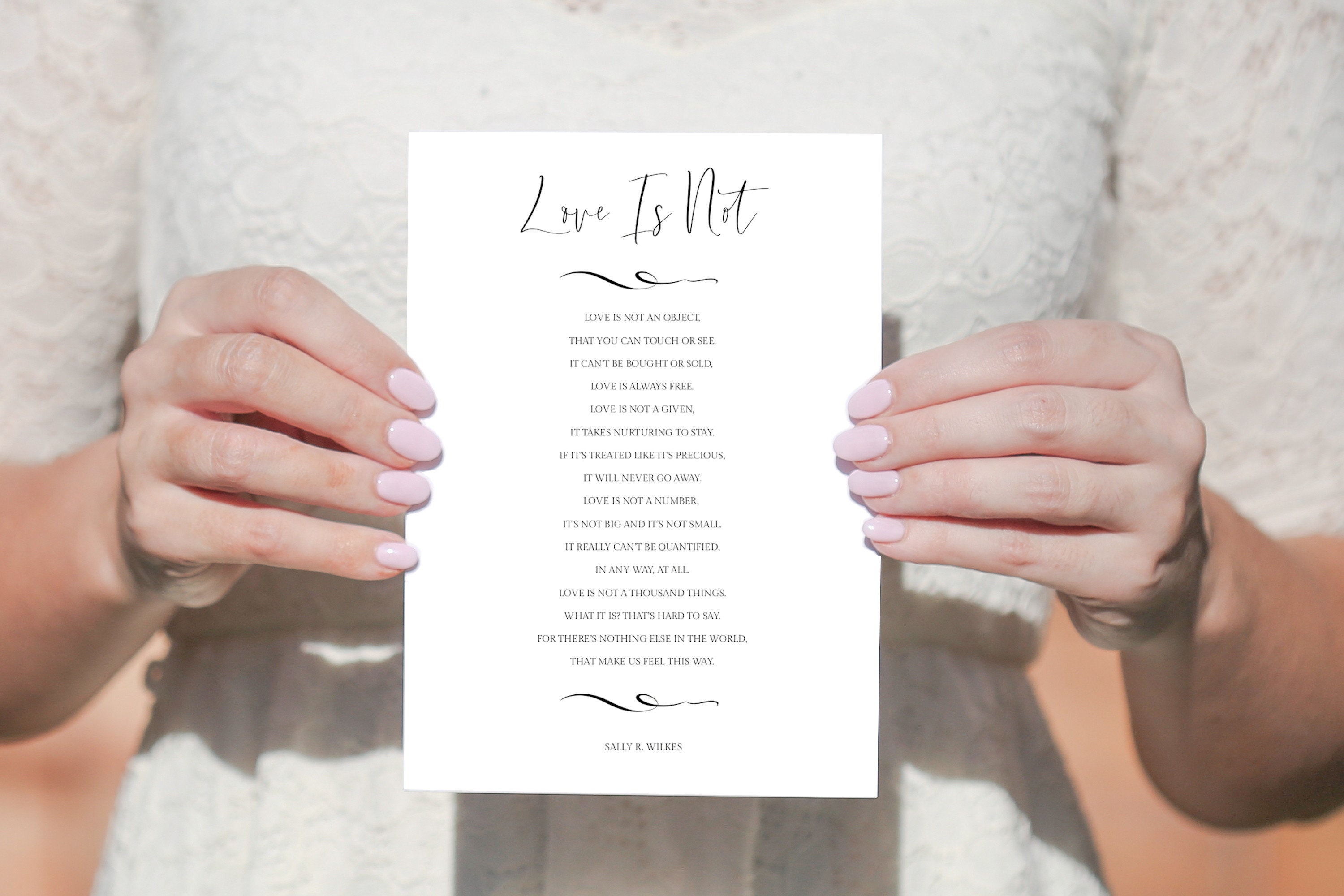 What Is Love Poem Alternative Wedding Vows Wedding Ceremony | Etsy