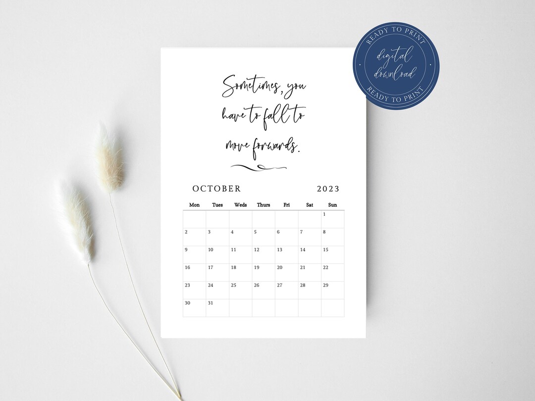 Positive Quote Calendar