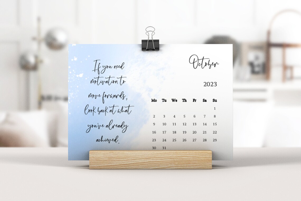 2023 Motivational Desk Calendar Quotes to Inspire - Etsy