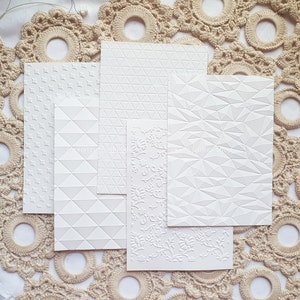 papier gaufré, papier gaufrage, ensemble de gaufrage, scrapbooking, journalisation