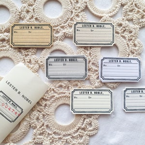 set di mini etichette/carta di giornale/effimera/etichetta di giornale vintage/set di mini memo