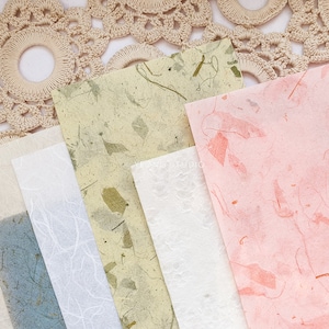 Set Hanji in carta coreana / originale, diario, scrapbooking, collage, creazione di cartoline, diario vintage, diario, arredamento per la casa