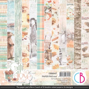 The_Gift_of_Love_ ciao bella_ blocco di carta 6 x 6 pollici
