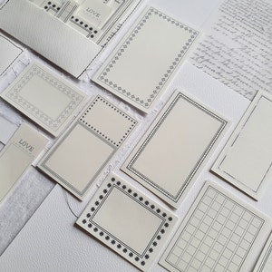 I viaggiatori di proiettili vintage notano etichette di diario, etichette di carta fatte a mano, effimeri di diario, etichetta di promemoria