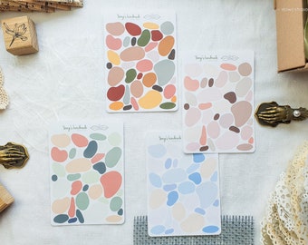 Pegatina de paleta de colores fea / pegatina de estado de ánimo, pegatina de diario, bullet journal, diario vintage