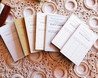mini library card / memo Set