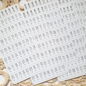 Hobonichi Woche Datum cover sticker 2025, Hobo Woche Sticker,