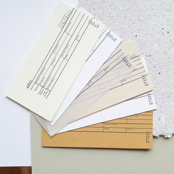 Label Set Memo pad vintage