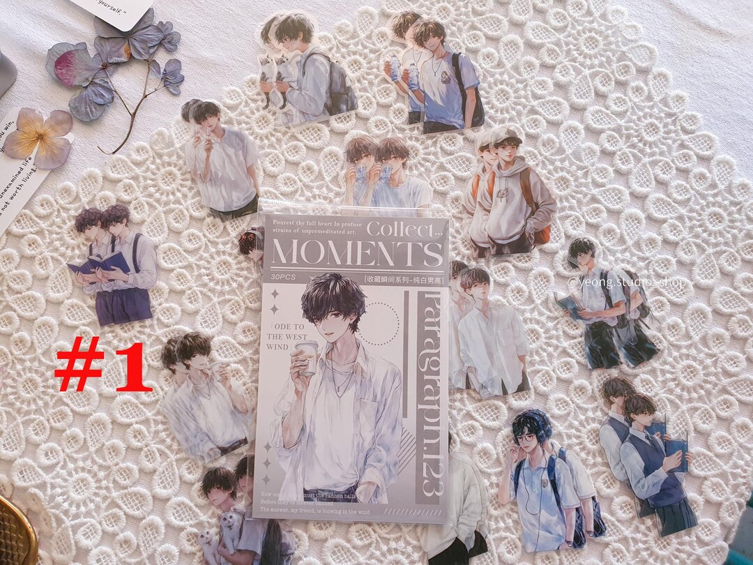 Sticker Sheets Boyish Boy Sticker, Vintage Sticker, Journal Sticker, Deko Sticker - Etsy