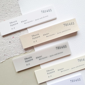 Blocco etichette/memo/vintage