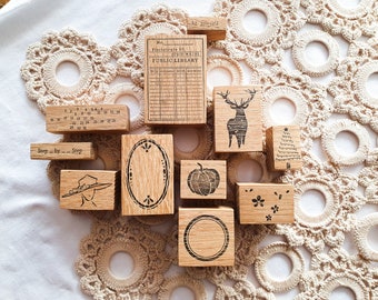 vintage Stempel / Motiv Stempel / Rubber Stempel / winter Stempel bullet journal