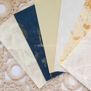 Set Hanji in carta coreana / originale, diario, scrapbooking, collage, creazione di cartoline, diario vintage, diario, arredamento per la casa