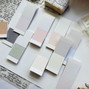 Color memo pad, color card, color card, scrapbooking, bullet journal, vintage journal