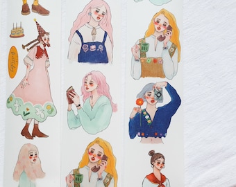 Échantillon de cassette La Dolce Vita Chanson des Cent Fleurs, 90 cm / 1 boucle / 1 boucle