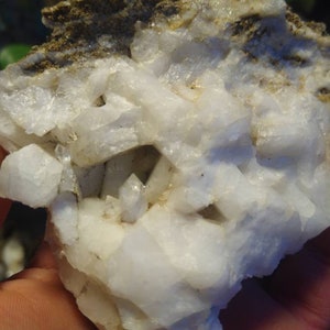 Raw VERMONT QUARTZ rock chunk, hand mined, 7 oz. Natural, Milky and Clear Quartz