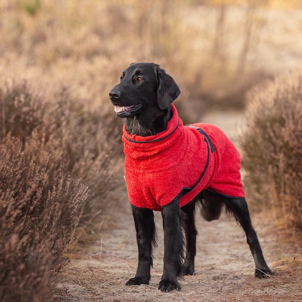Dog Bathrobe red - Doggy bathrobe