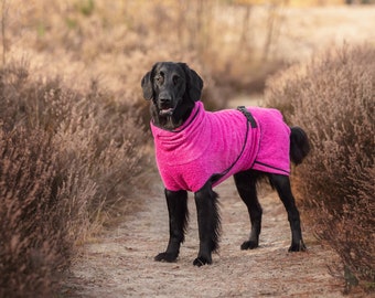 Dog Bathrobe fuchsia/pink - Doggy bathrobe