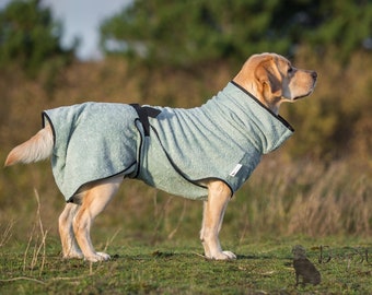 Dog Bathrobe sea green - Doggy bathrobe